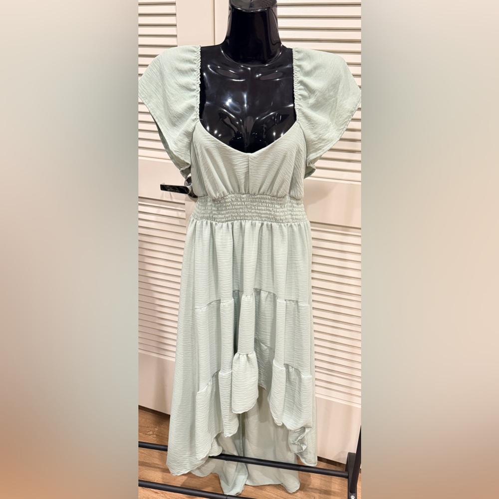 Elegant Mint Green Maxi Dress